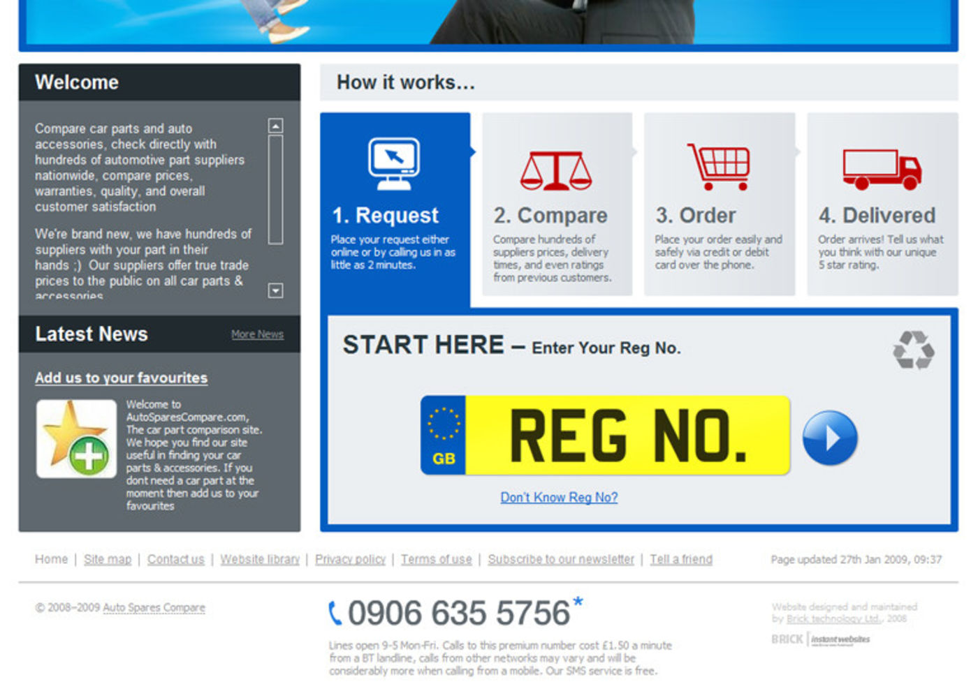 Auto Spares Compare Homepage footer