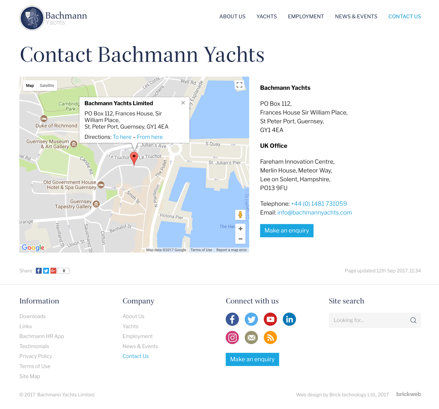 Bachmann Yachts Contact us
