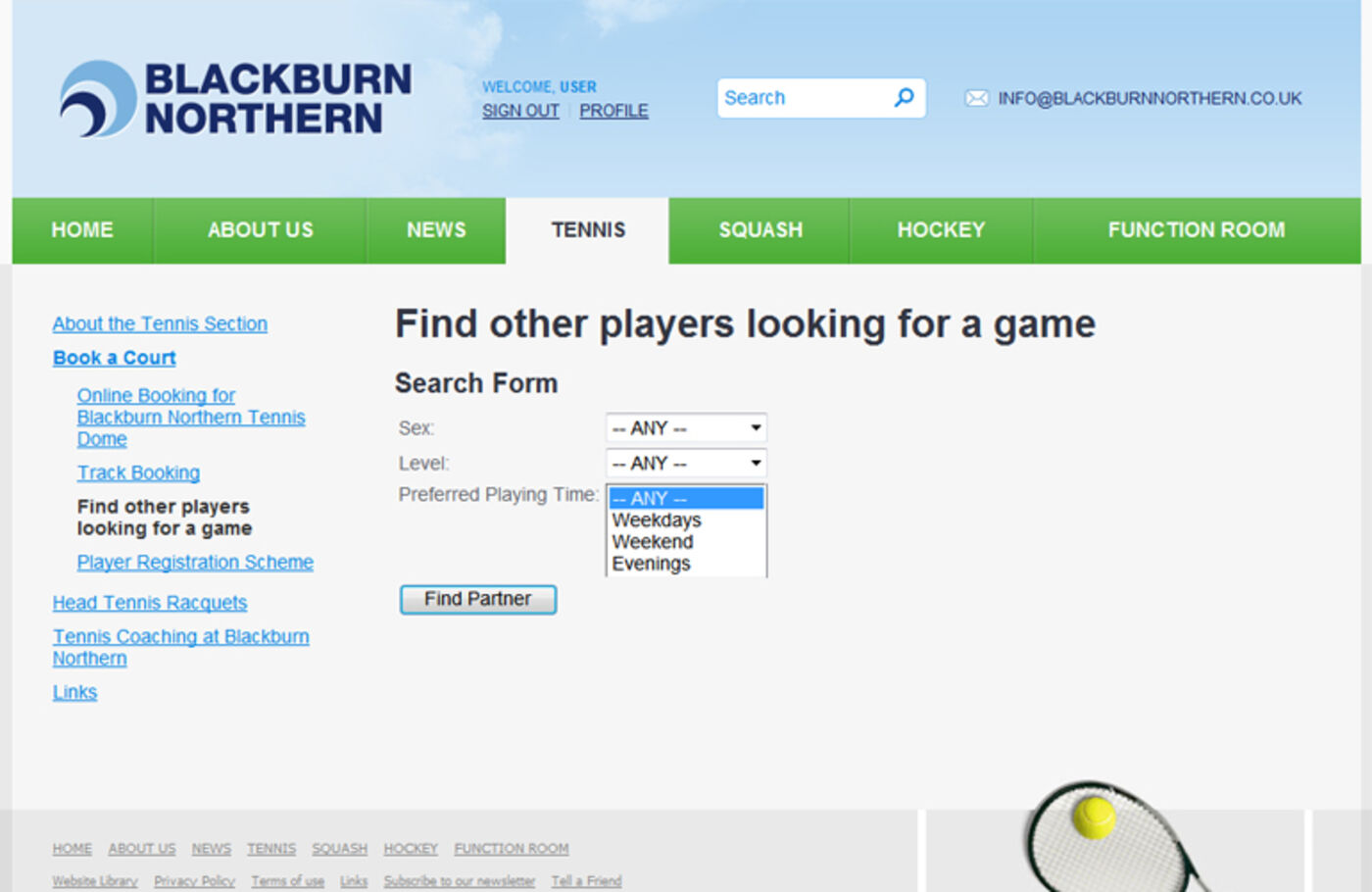 Blackburn Northern Sports Club (2011) Find partners