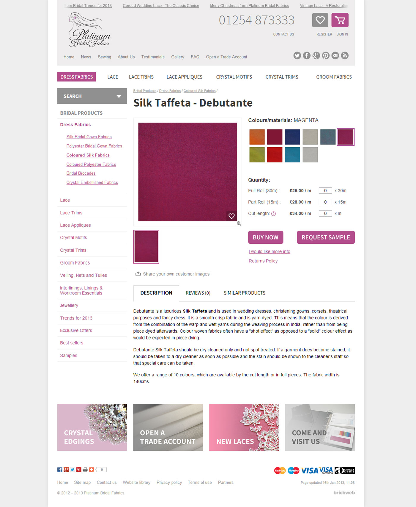 Bridal Fabrics (2013) Product