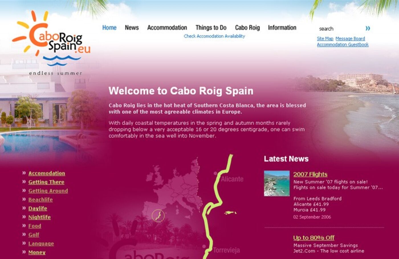 Cabo Roig Spain Homepage header - Cabo Roig Spain