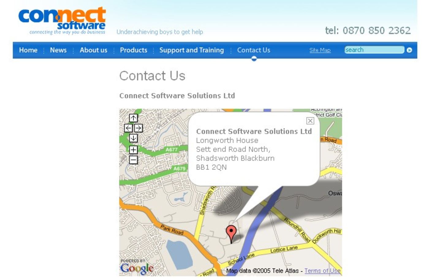 Connect Software Solutions Ltd Contact us page