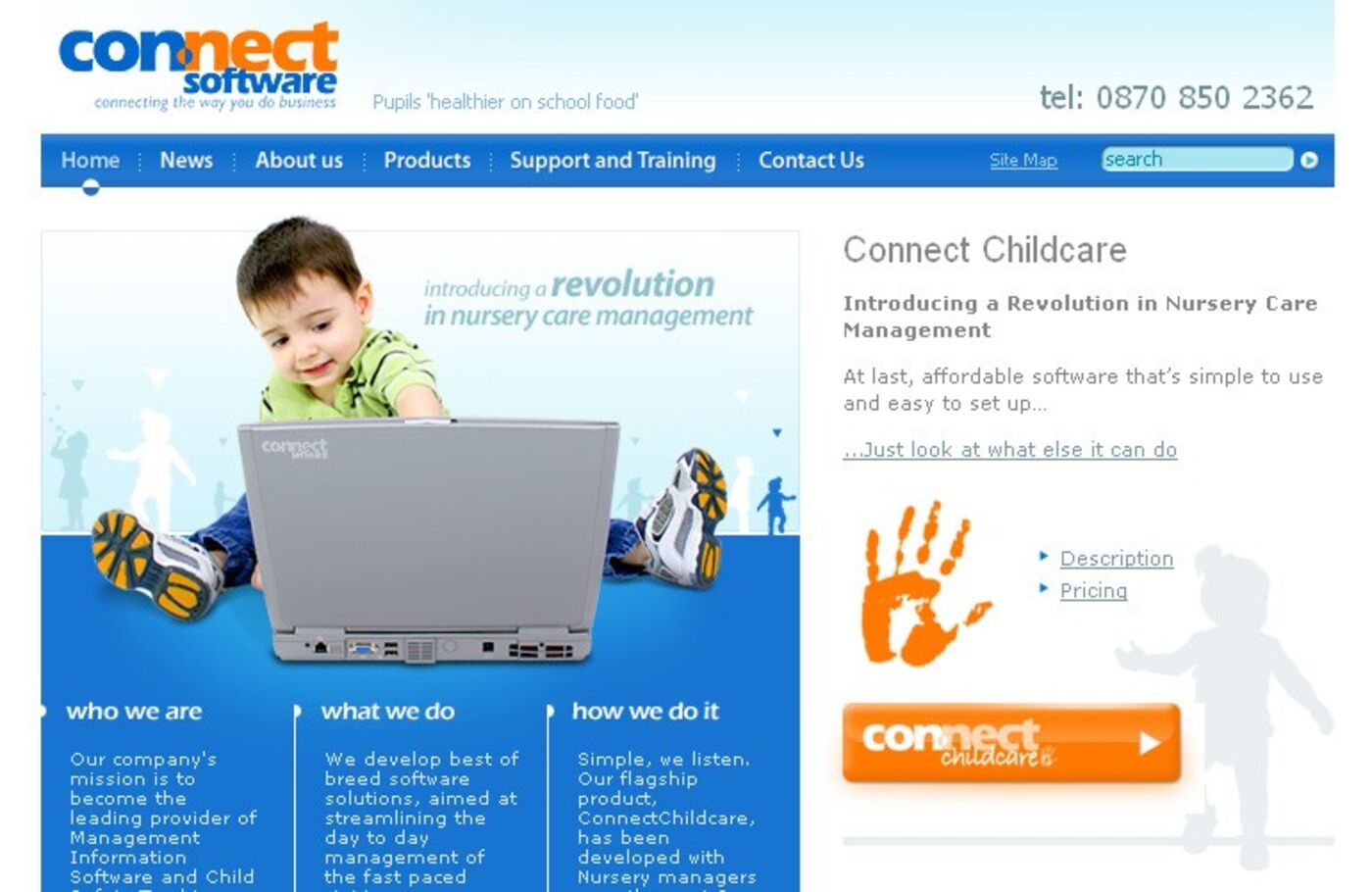 Connect Software Solutions Ltd Homepage header
