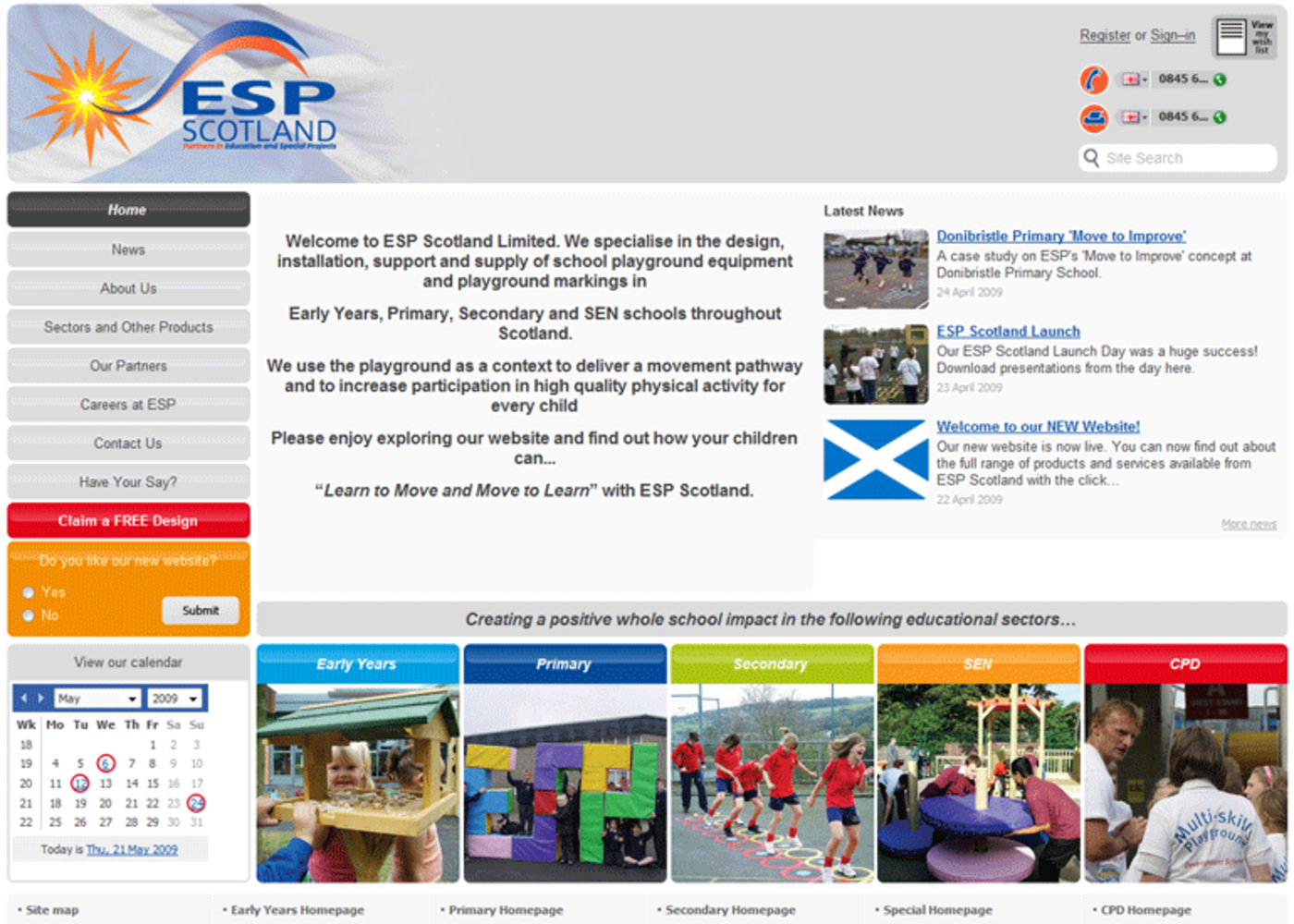 Education and Special Projects Scotland Homepage header 