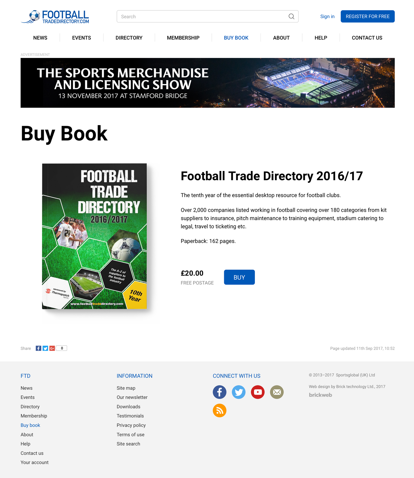 Football Trade Directory Buy Book