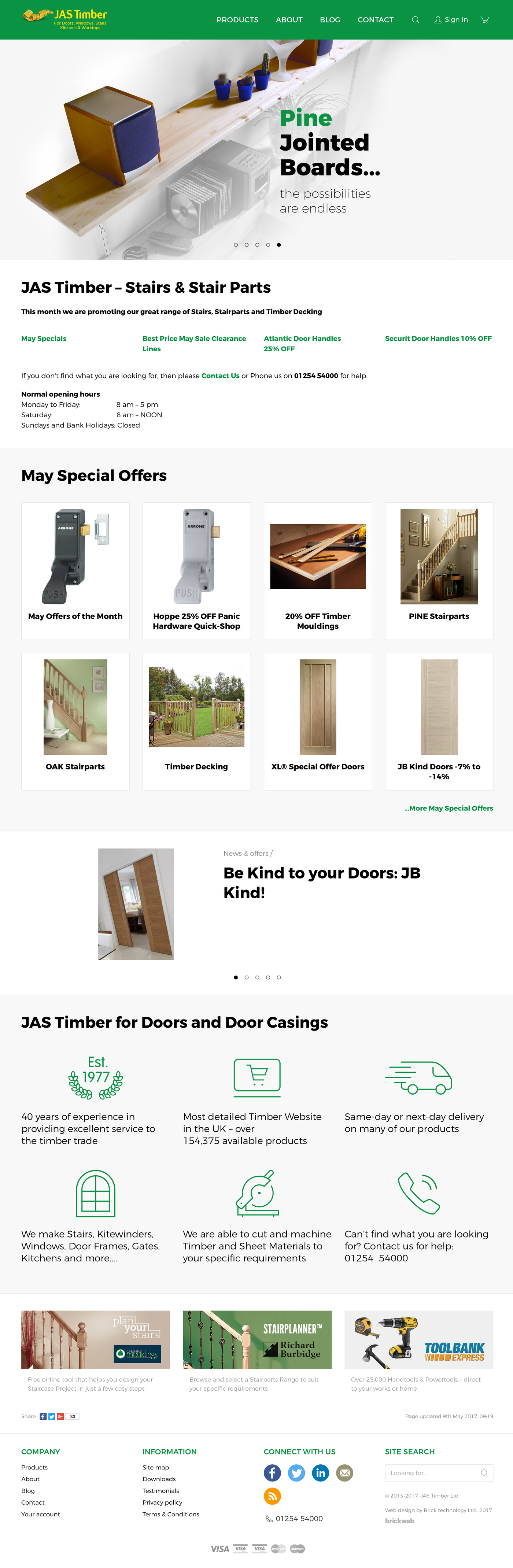 JAS Timber Home page