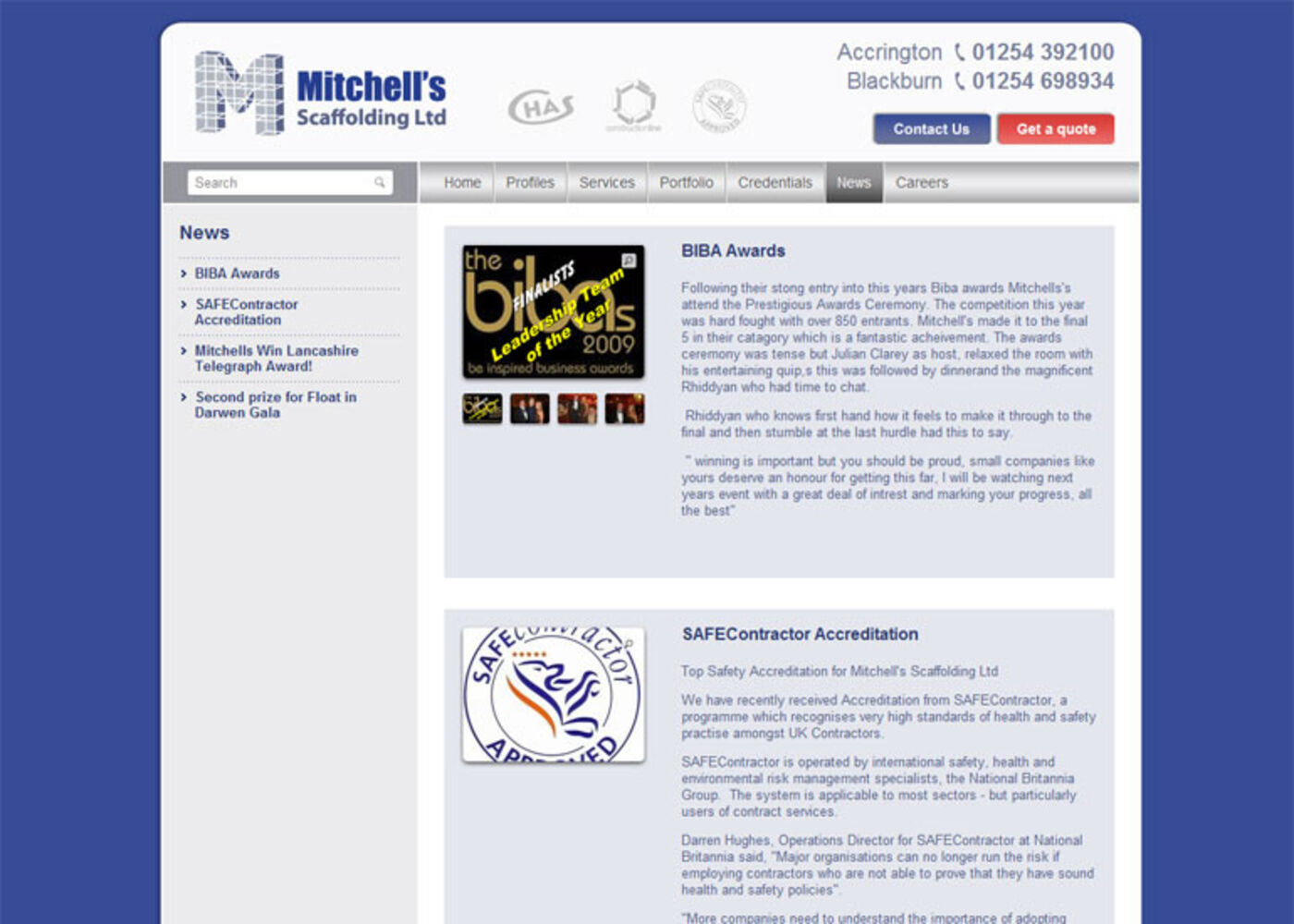 Mitchells Scaffolding Ltd News