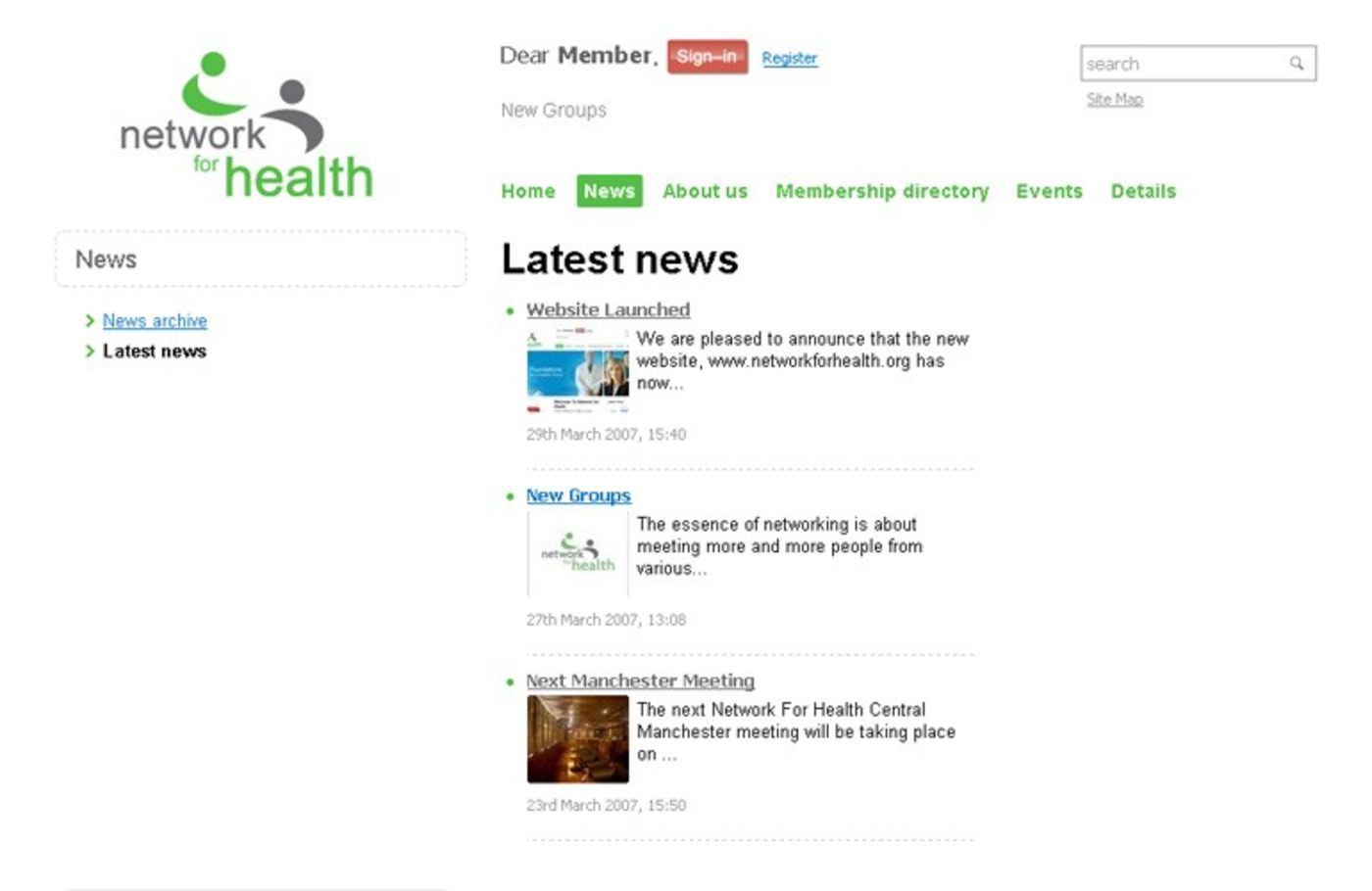 Network For Health Latest news