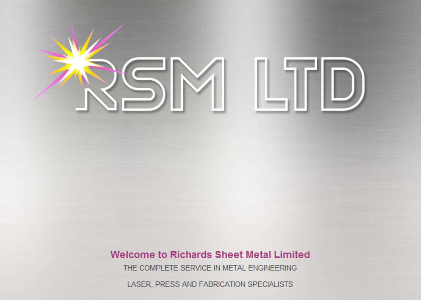 Richards Sheet Metal Welcome