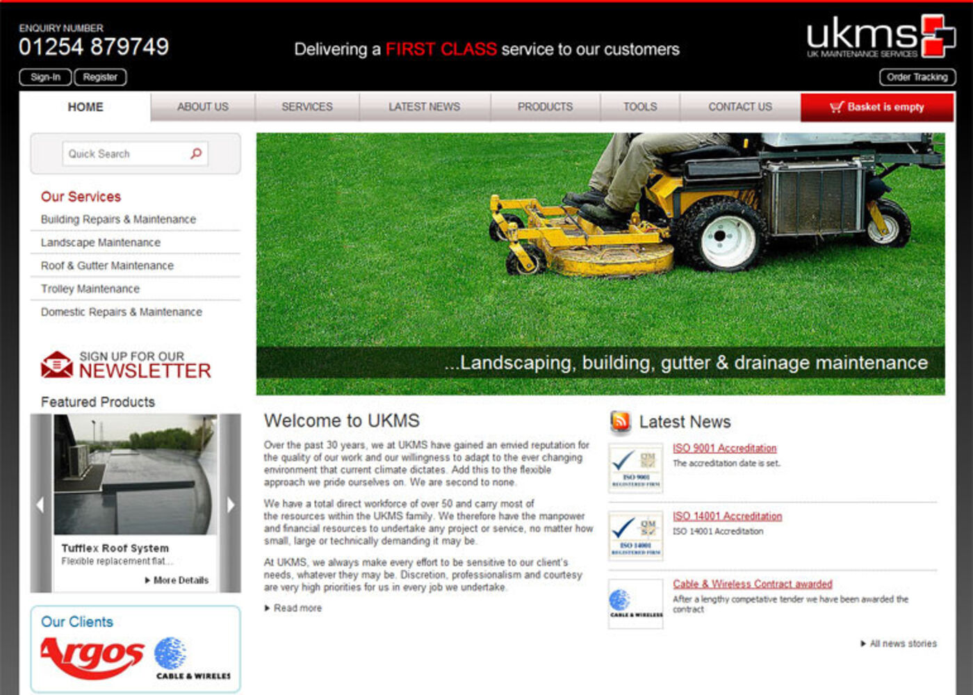 UKMS Homepage header